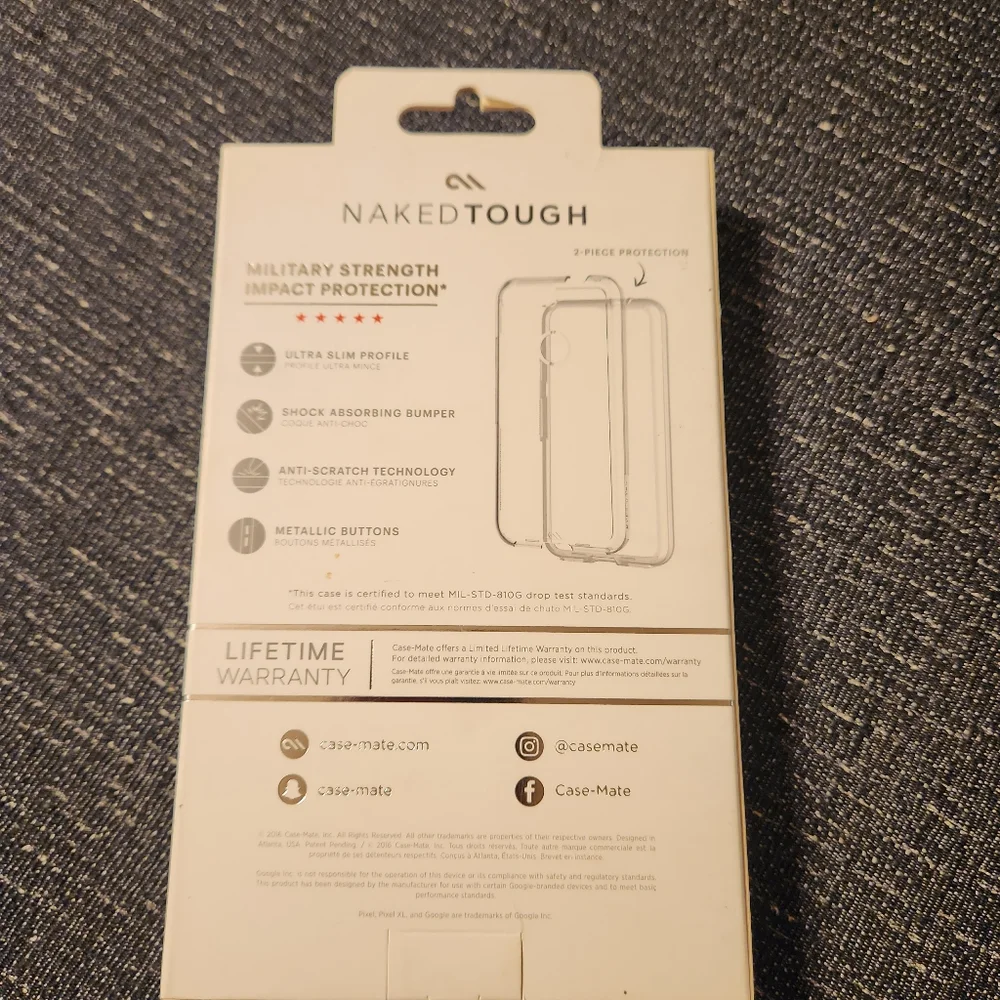 CaseMate Naked Tough Case for Google Pixel 5 - Clear
